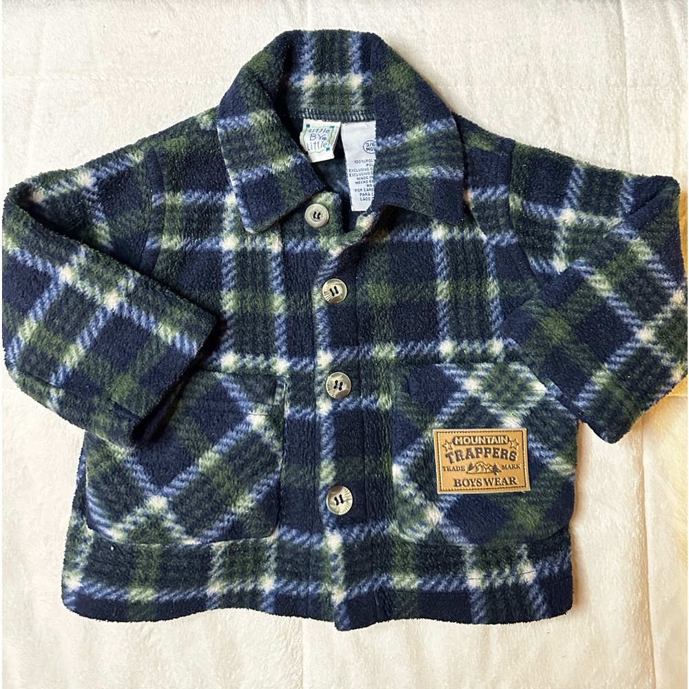 Little By Little Mountain Trappers Boys Wear Plaid Jacket